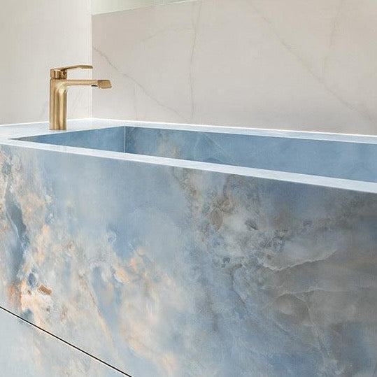 Aquamarine blauw glans 80x80cm tegel - Tubadzin