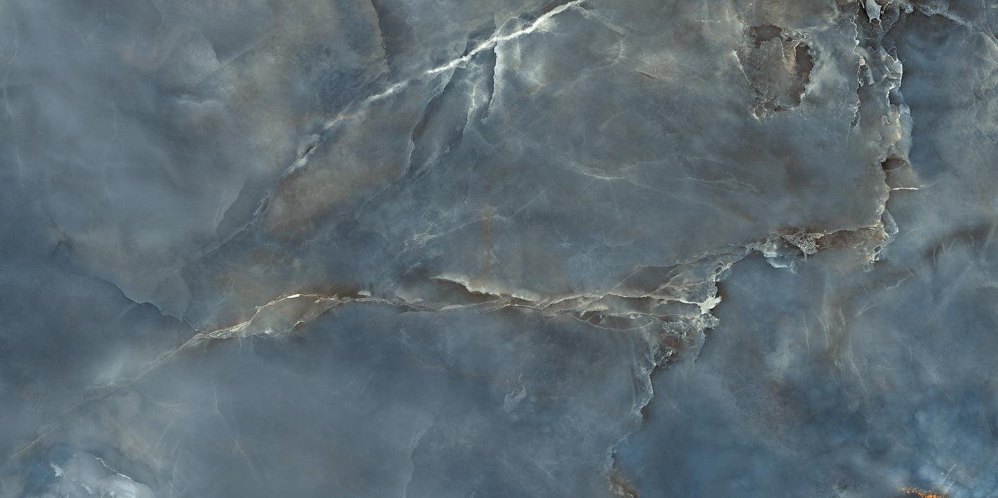 Aquamarine navy glans 275x120cm tegel - Tubadzin