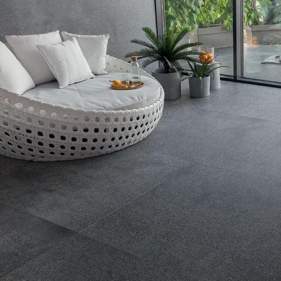 Terrazzo grafiet mat 60x60cm tegel - Tubadzin