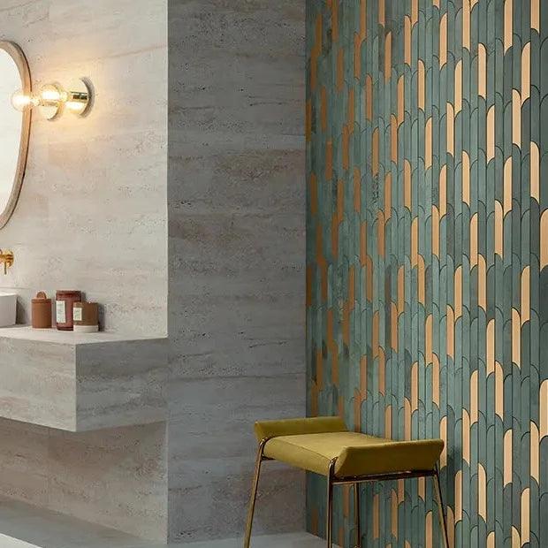 Tissue goud/groen 29,8x27,2 decortegel - Tubadzin