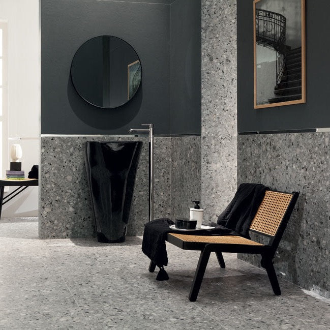 Macchia grafiet mat 60x60cm tegel