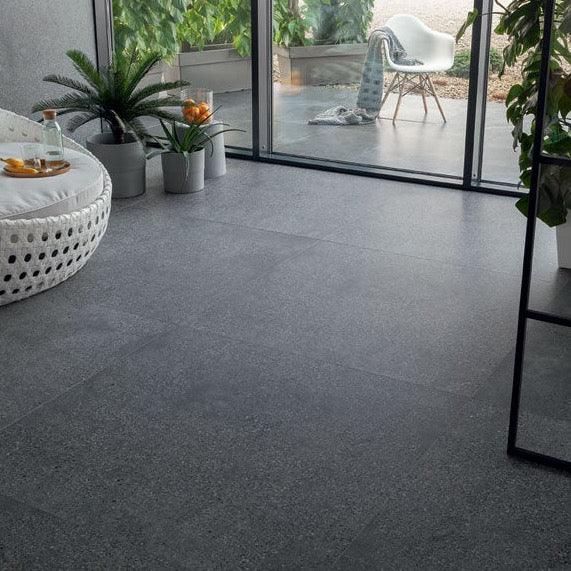 Terrazzo grafiet mat 120x60cm tegel - Tubadzin
