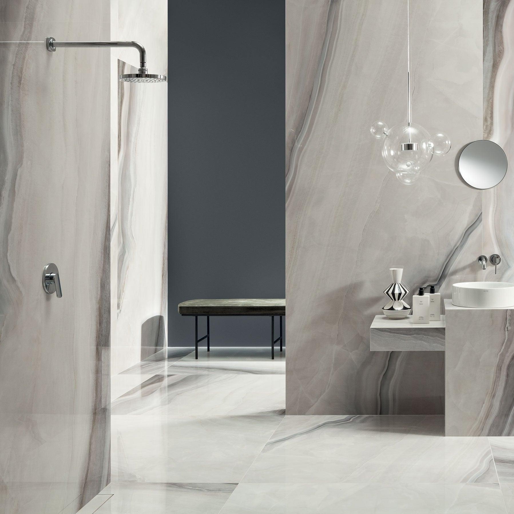 White Opal glans 240x120cm tegel - Tubadzin